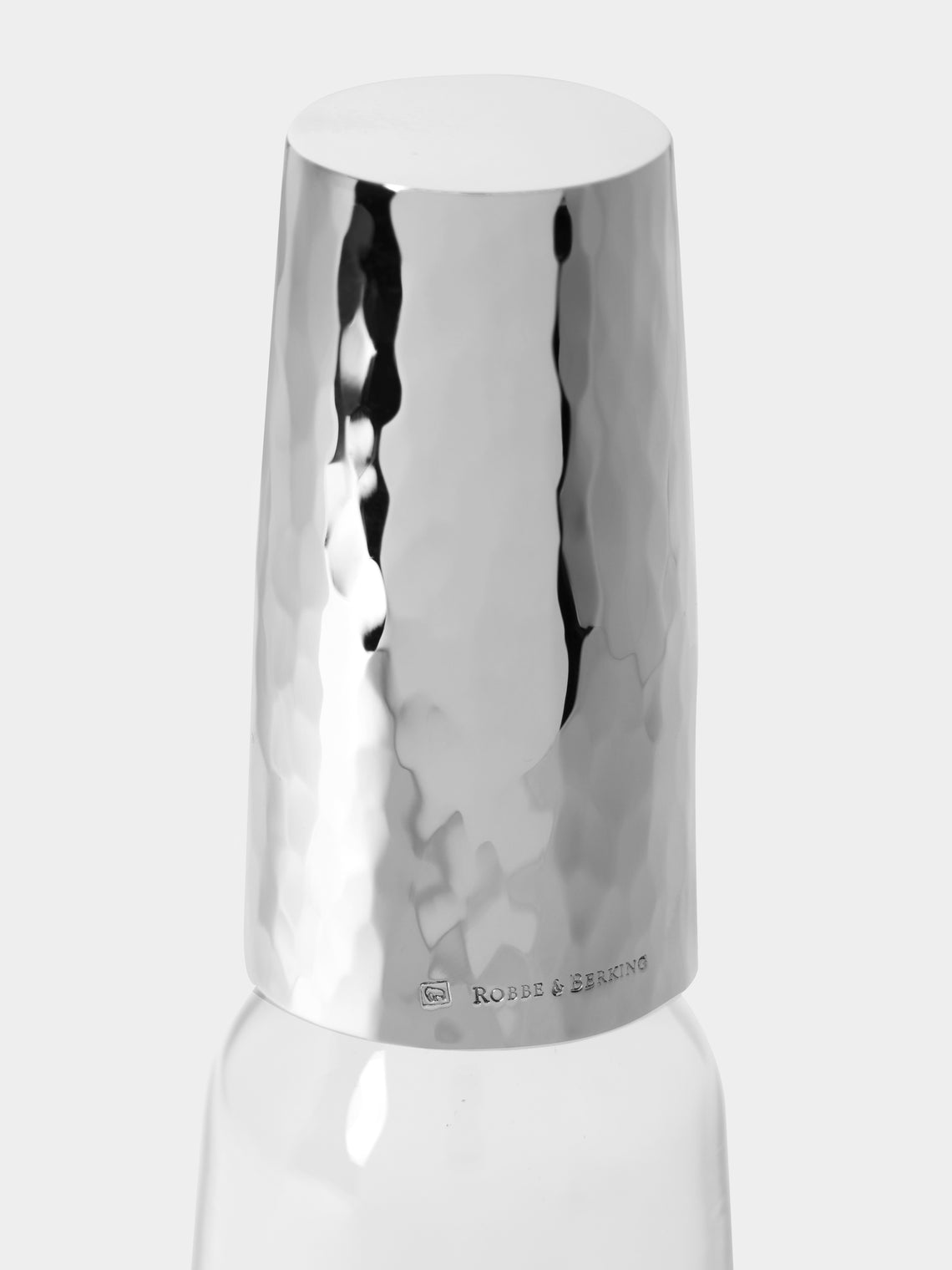 Robbe & Berking - Martelé Silver-Plated Oil / Vinegar Bottle - Silver - ABASK