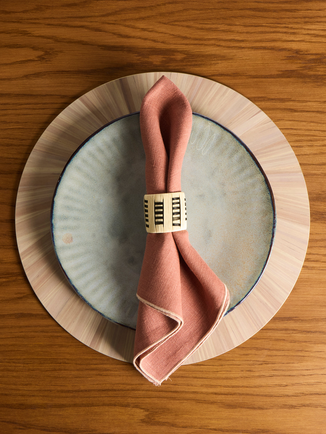 HestiaLiving - Soleil Wood Placemats (Set of 4) - Natural - ABASK