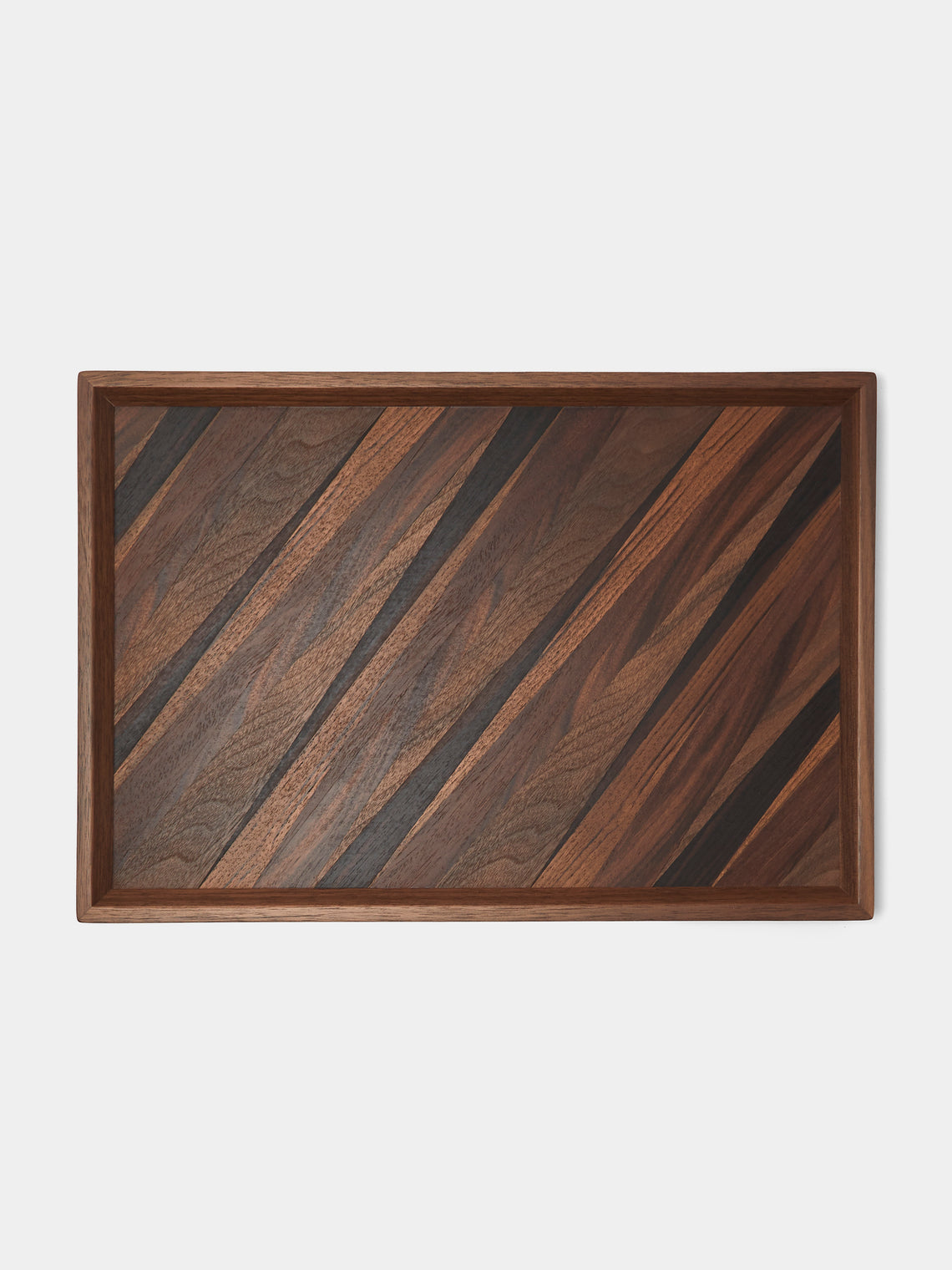 Mori Kougei - Poke Marquetry Wood Tray (15in/38.5cm) - Multiple - ABASK - 