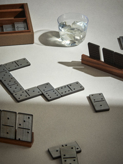 Pinetti - Leather Dominoes Set - Brown - ABASK