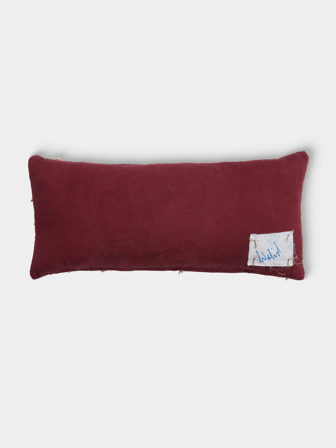 By Walid - 19th-Century Napoleon III Aubusson Tapestry Linen Cushion (16.5in/42cm) - Multiple - ABASK