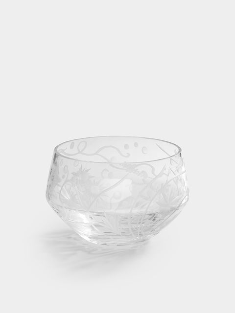 Artel - Atlantis Hand-Engraved Crystal Votive Candle Holder -  - ABASK - 