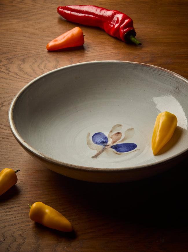 Antique and Vintage - Mid-Century Salad Bowl - White - ABASK