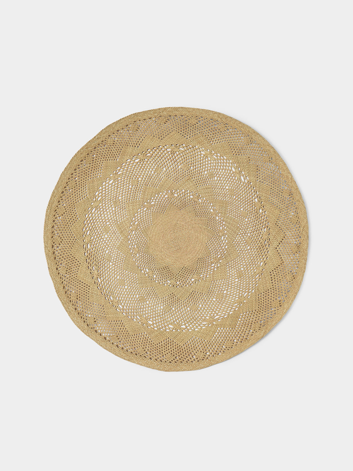 CasaLatina - | Set of 4 | Palm Lace Handwoven Iraca Palm Placemats - Beige - ABASK - 