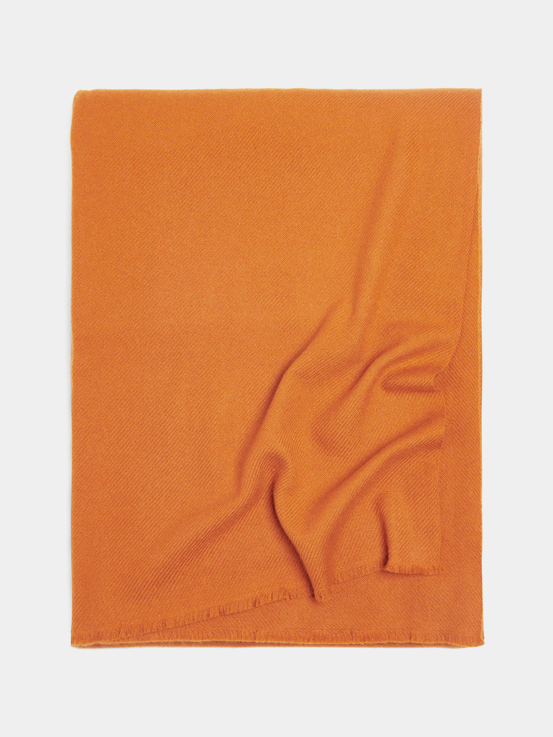 Denis Colomb - Himalayan Cashmere Blanket (79in/2m) - Orange - ABASK - 