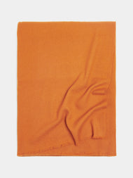 Denis Colomb - Himalayan Cashmere Blanket (79in/2m) - Orange - ABASK - 