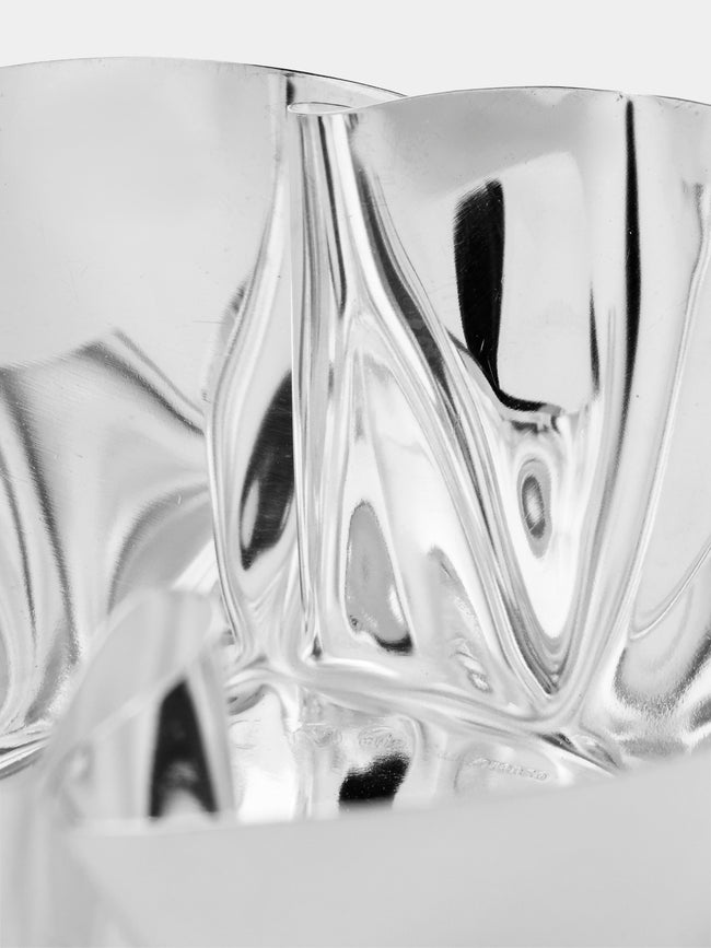 San Lorenzo - 1993 Afra and Tobia Scarpa Cartoccio Pure Silver Bowl (3in/8cm) - Silver - ABASK