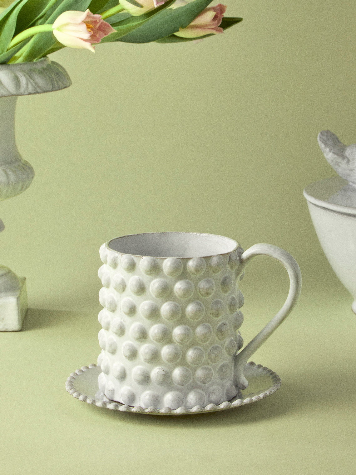 Astier de Villatte - Adélaïde Hand-Glazed Ceramic Mug - White - ABASK