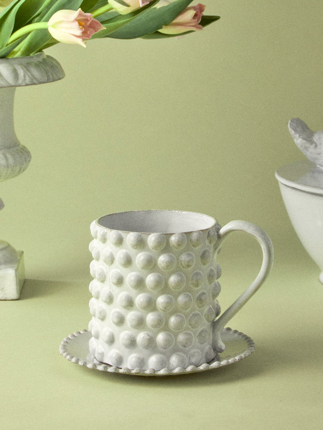 Astier de Villatte - Adélaïde Hand-Glazed Ceramic Mug - White - ABASK