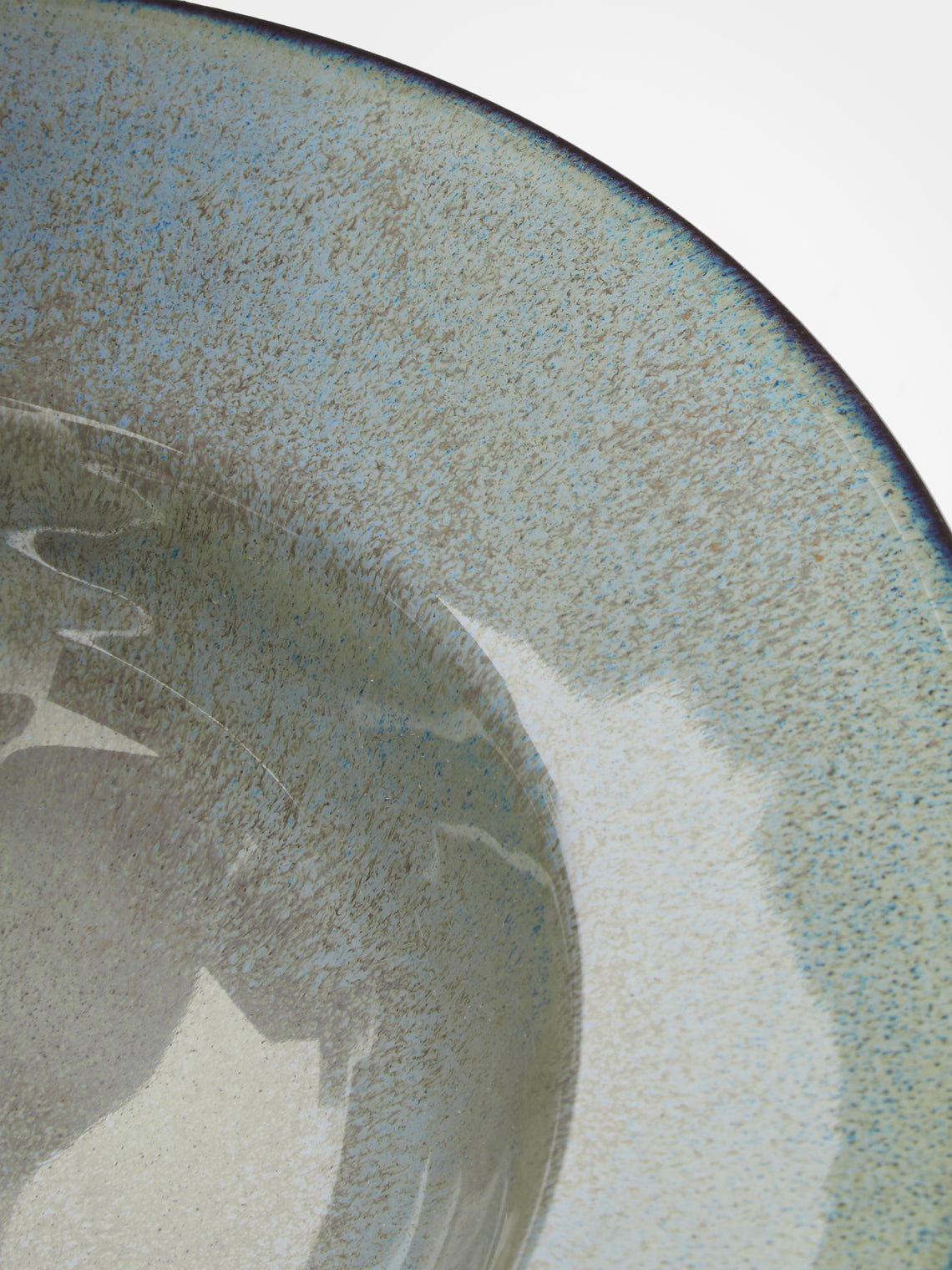 Mervyn Gers Ceramics - Hand-Glazed Ceramic Large Deep Bowls (Set of 6) - Blue - ABASK