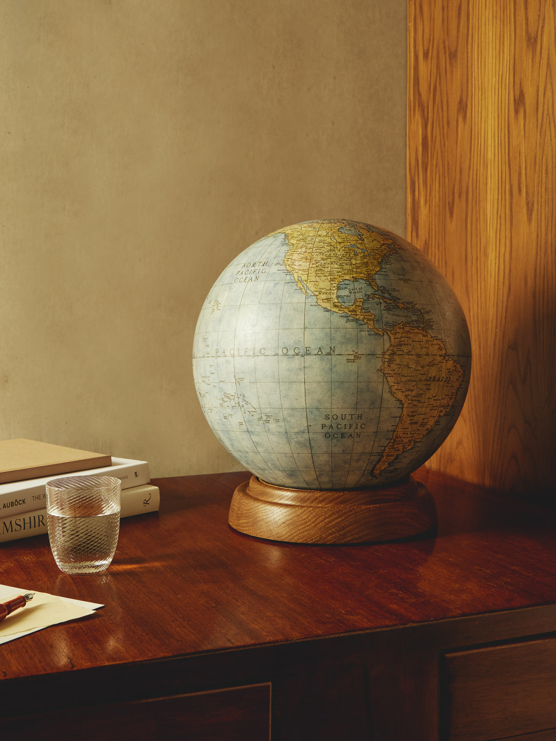 Leonardo Frigo - The Venier Hand-Printed Globe (13.5in/35cm) - Blue - ABASK