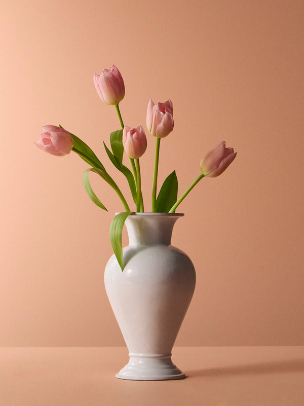 Astier de Villatte - Colbert Hand-Glazed Ceramic Large Vase - White - ABASK