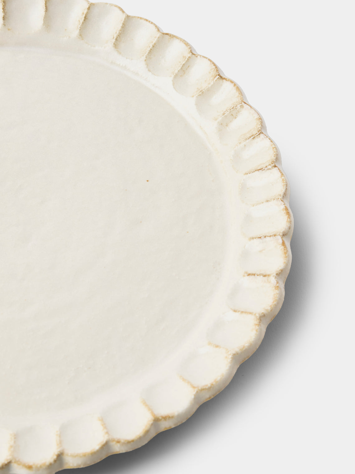 Kaneko Kohyo - Coco Ceramic Dinner Plates – 10.5in/27cm (Set of 4) - White - ABASK