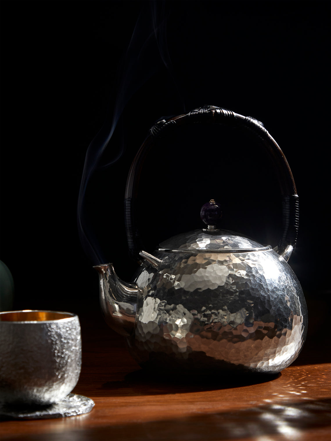 Seikado - Pewter and Amethyst Teapot - Silver - ABASK