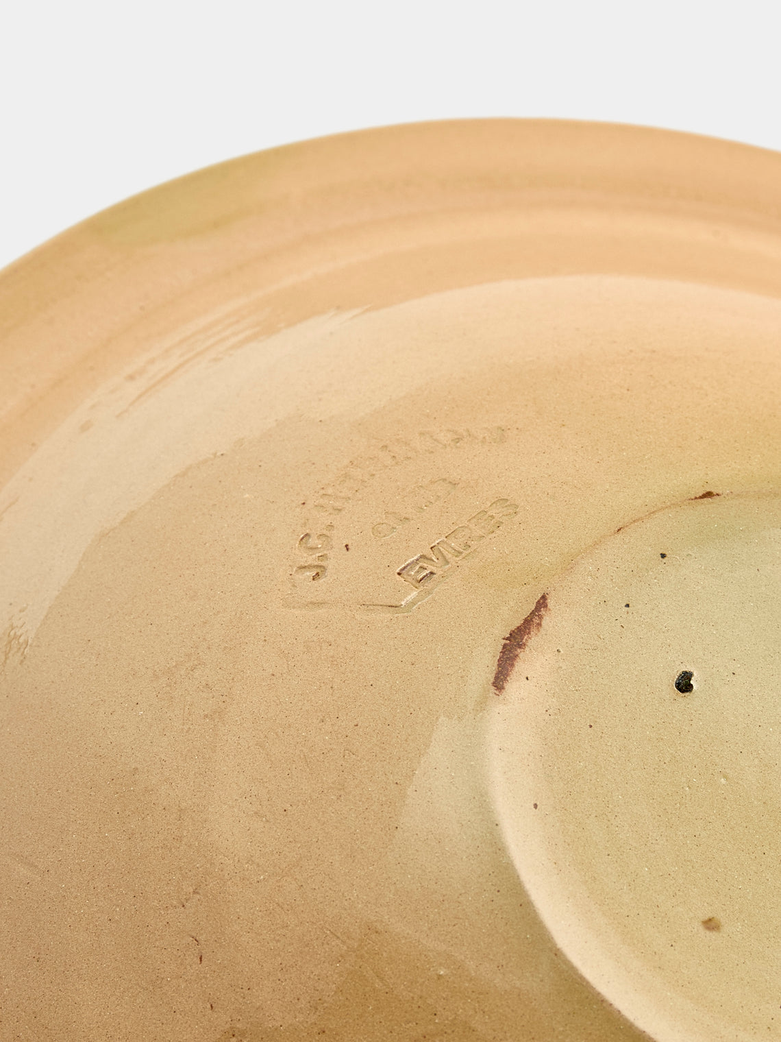 Poterie d’Évires - Rabbits Hand-Painted Ceramic Small Serving Bowl - Cream - ABASK