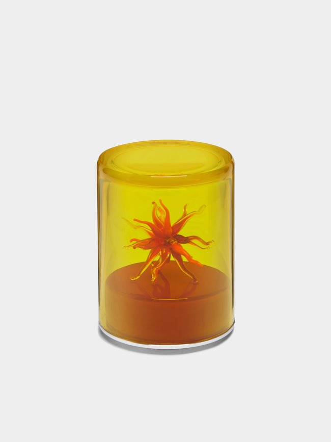 Green Wolf Lighting by Solange Azagury-Partridge - Sun Hand-Blown Murano Glass Portable Table Light - Yellow - ABASK - 