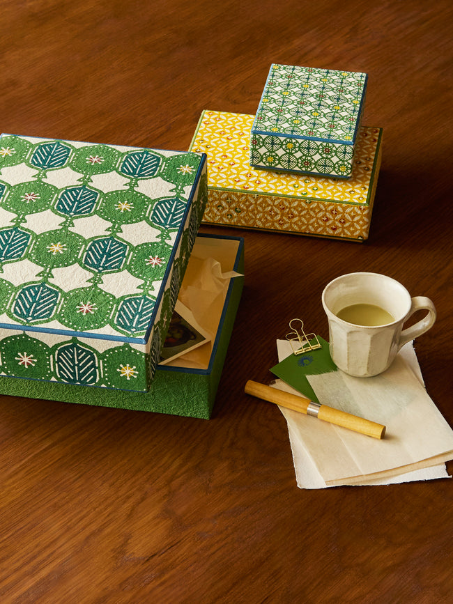 Keijusha - Washi Treasure Boxes (Set of 3) - Multiple - ABASK
