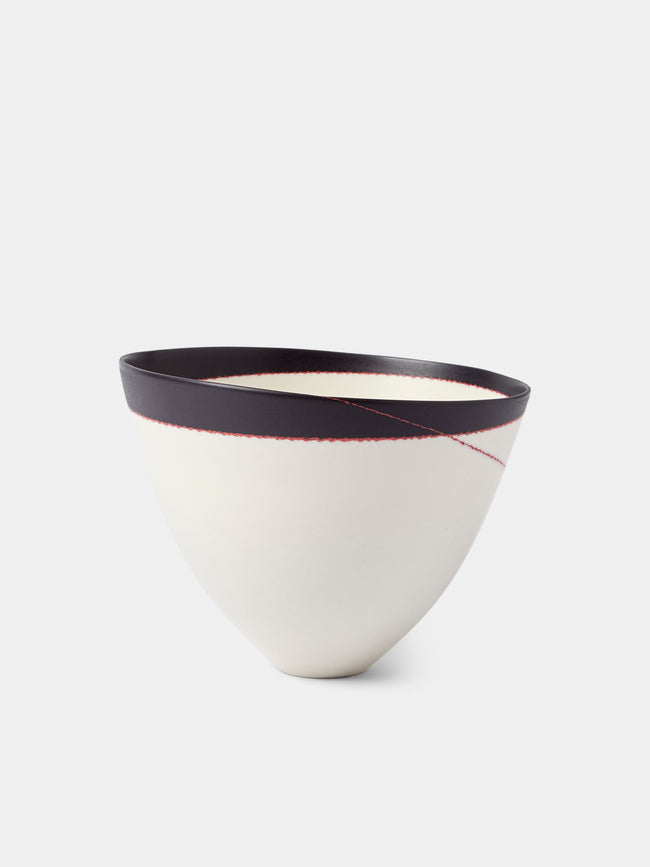 Paul James Ceramics - Fractured Reality Hand-Thrown Ceramic Bowl - White - ABASK - 