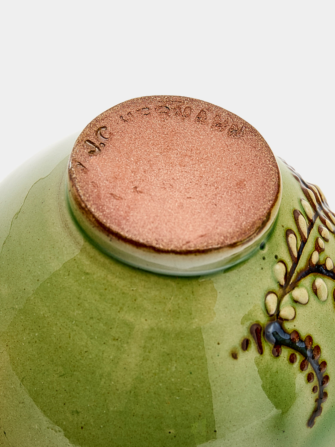 Poterie d’Évires - Flowers Hand-Painted Ceramic Petit Bowls (Set of 6) - Green - ABASK