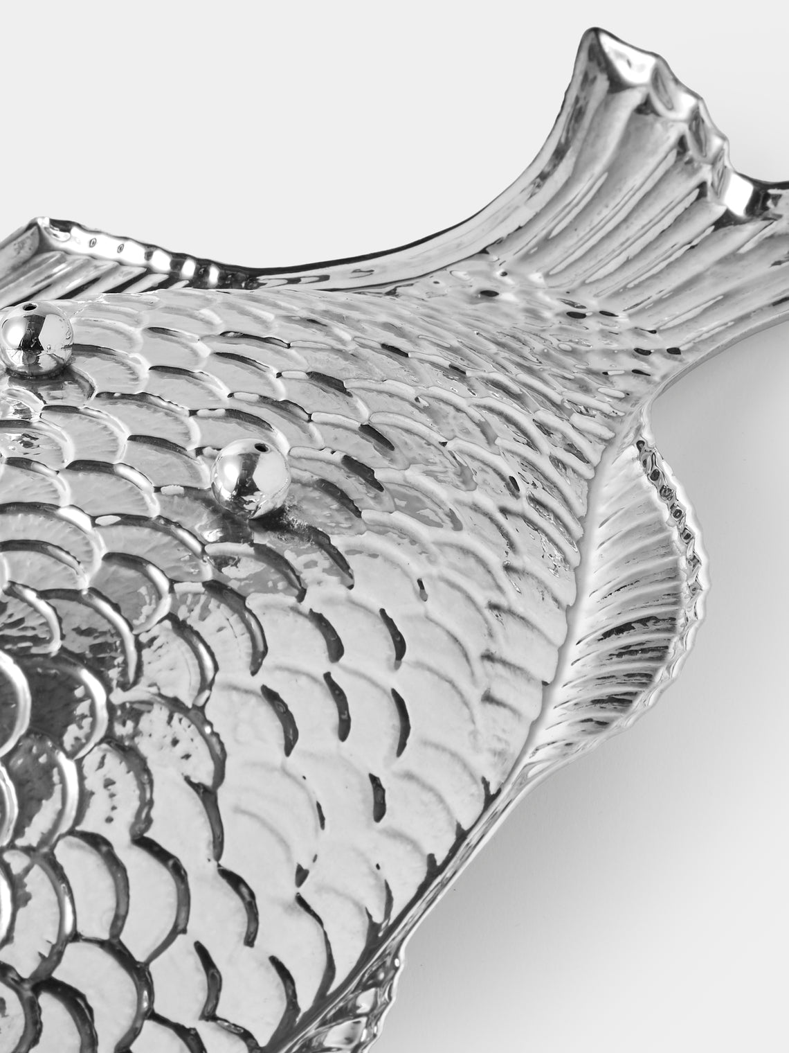 Antique and Vintage - 1970s Sterling Silver Fish Platter - Silver - ABASK