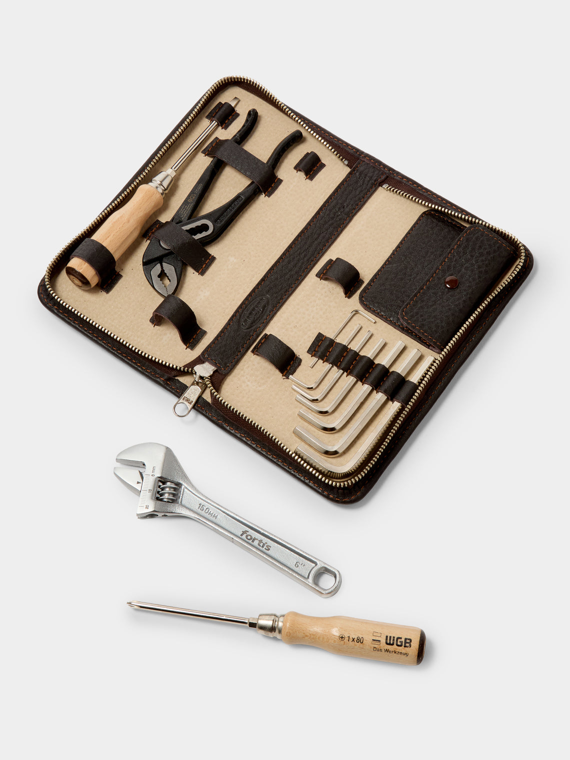 F. Hammann - Leather Toolkit - Brown - ABASK
