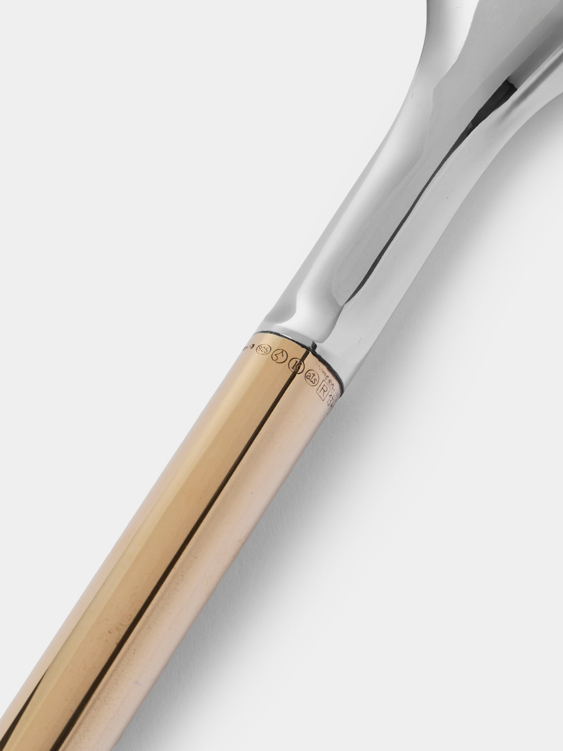 San Lorenzo - 1979 Afra and Tobia Scarpa Sterling Silver and Gold Serving Cutlery in Wooden Box (Set of 5) - Silver - ABASK