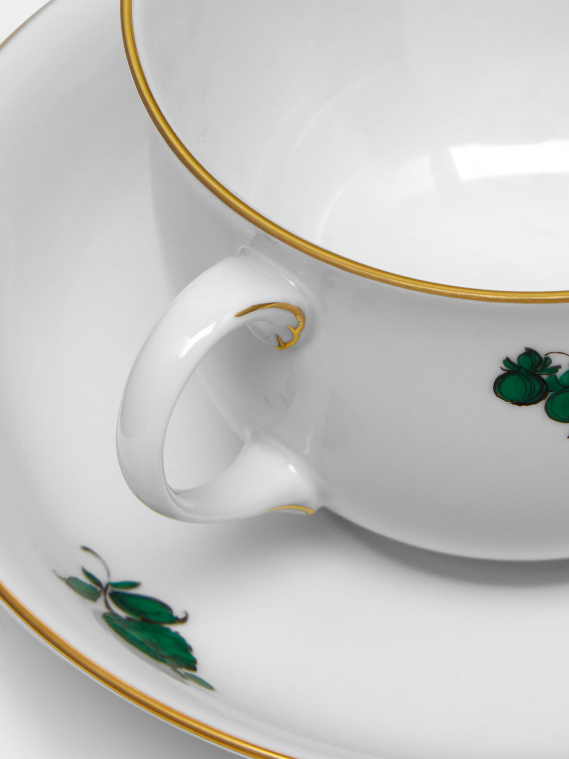 Augarten - Maria Theresia Hand-Painted Porcelain Coffee Cup and Saucer -  - ABASK