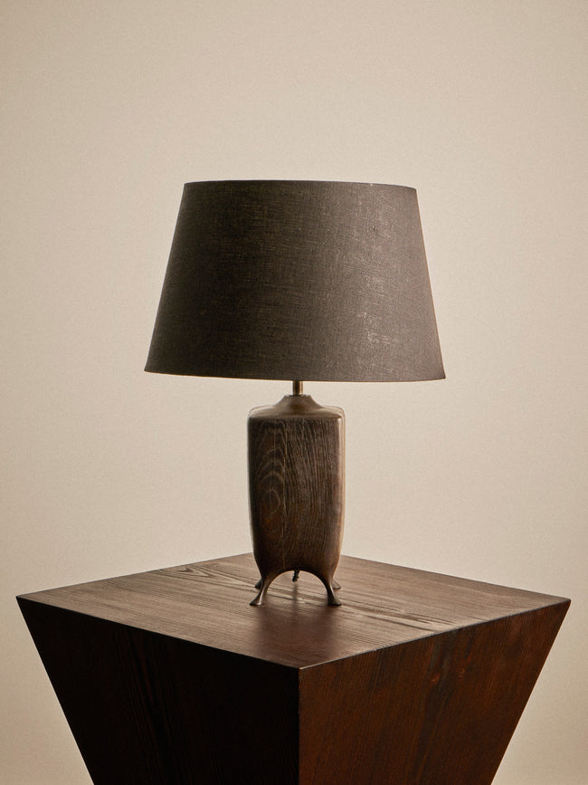 Jamie Gaunt Designs - No. 2 Ebonized Oak Table Lamp - Black - ABASK
