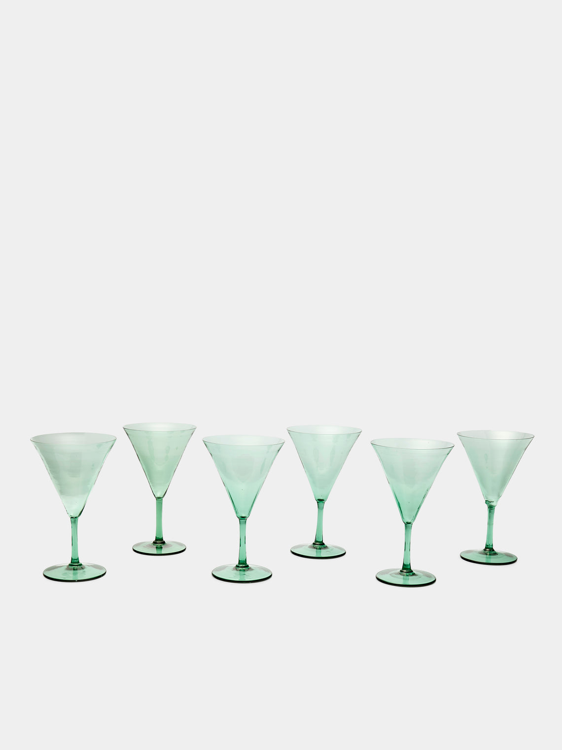 Antique and Vintage - 1930s Venetian Crystal Martini Glasses (Set of 6) -  - ABASK - 