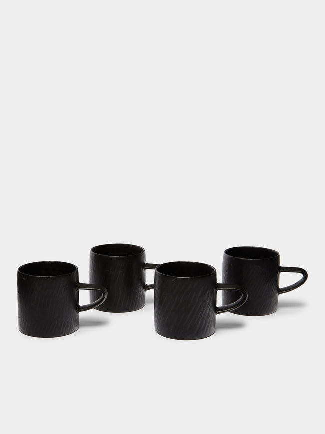Lee Song-am - Oxidised Clay Small Mugs (Set of 4) -  - ABASK