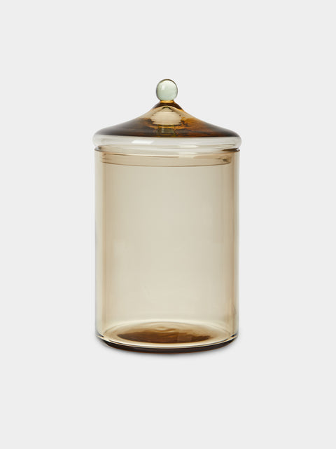 Akua Objects - Noam Hand-Blown Crystal Bonbonnière - Brown - ABASK - 