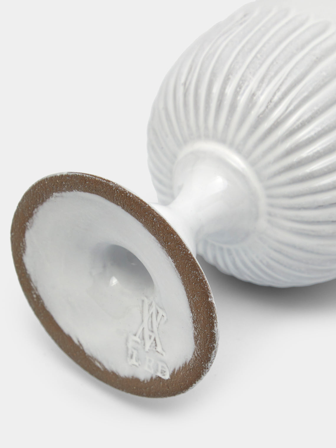 Astier de Villatte - Hand-Glazed Ceramic Vase - White - ABASK