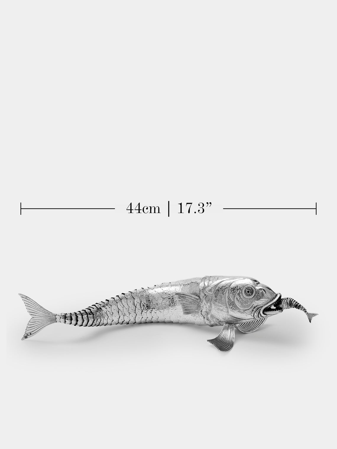 Antique and Vintage - 1930s Solid Silver Articulating Fish - Silver - ABASK