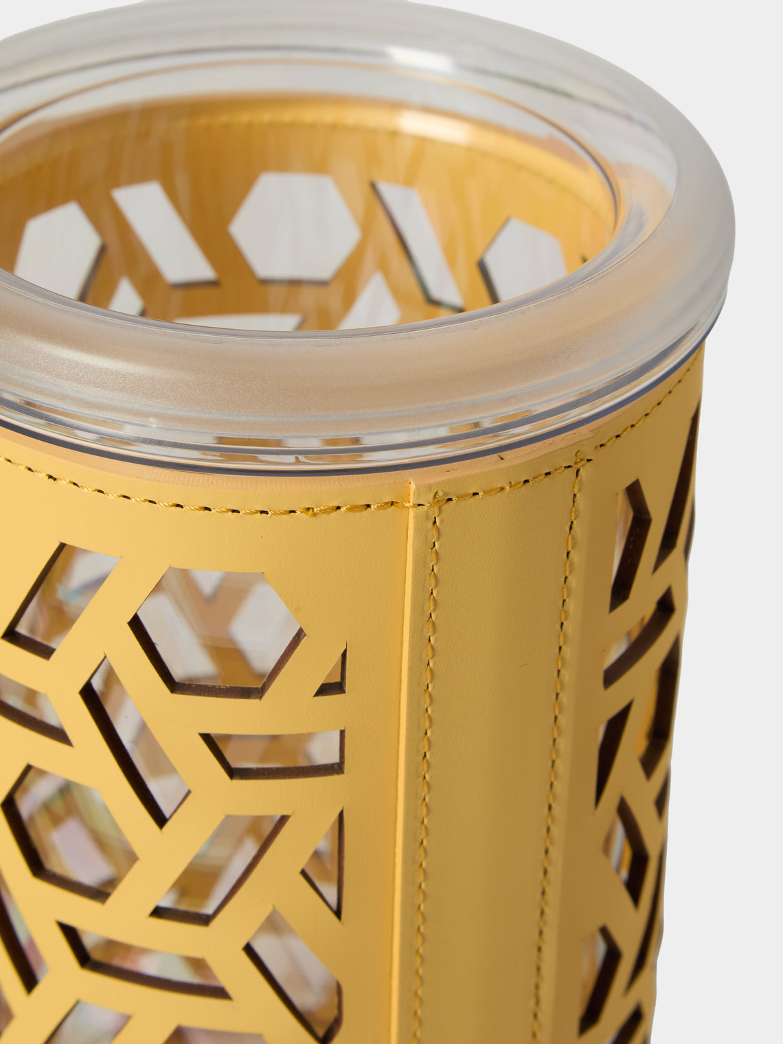 RUDI - Stelvio Leather Thermal Bottle Cooler - Yellow - ABASK