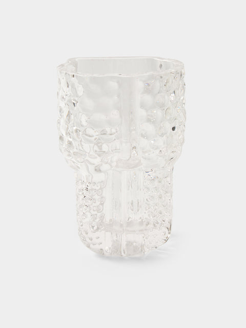 Hana Hillerová - Remix Hand-Blown Glass Vessel (9.5in/24cm) - Clear - ABASK - 