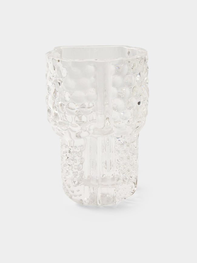 Hana Hillerová - Remix Hand-Blown Glass Vessel (9.5in/24cm) - Clear - ABASK - 