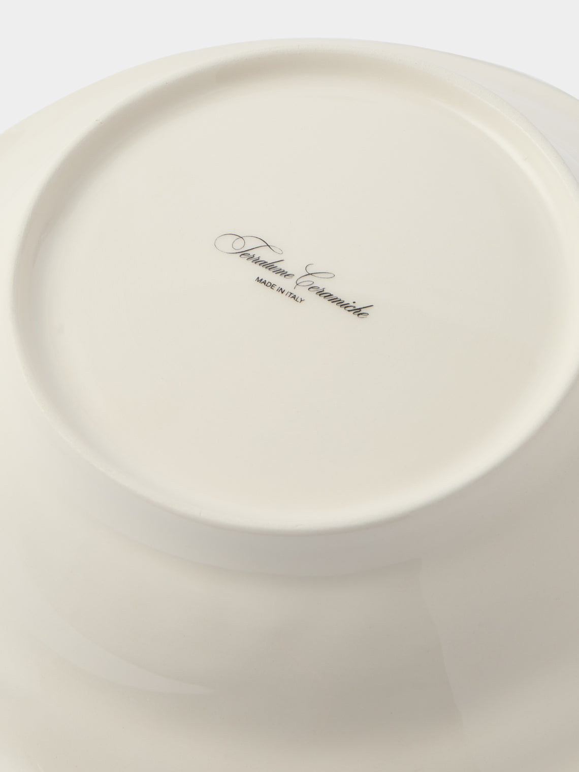 Tessalume Ceramiche - Wicker Hand-Painted Ceramic Small Salad Bowl - Light Green - ABASK