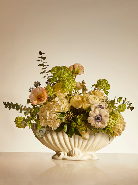 Antique and Vintage - 1930-1940 Ribbed Shell Mantle Vase -  - ABASK