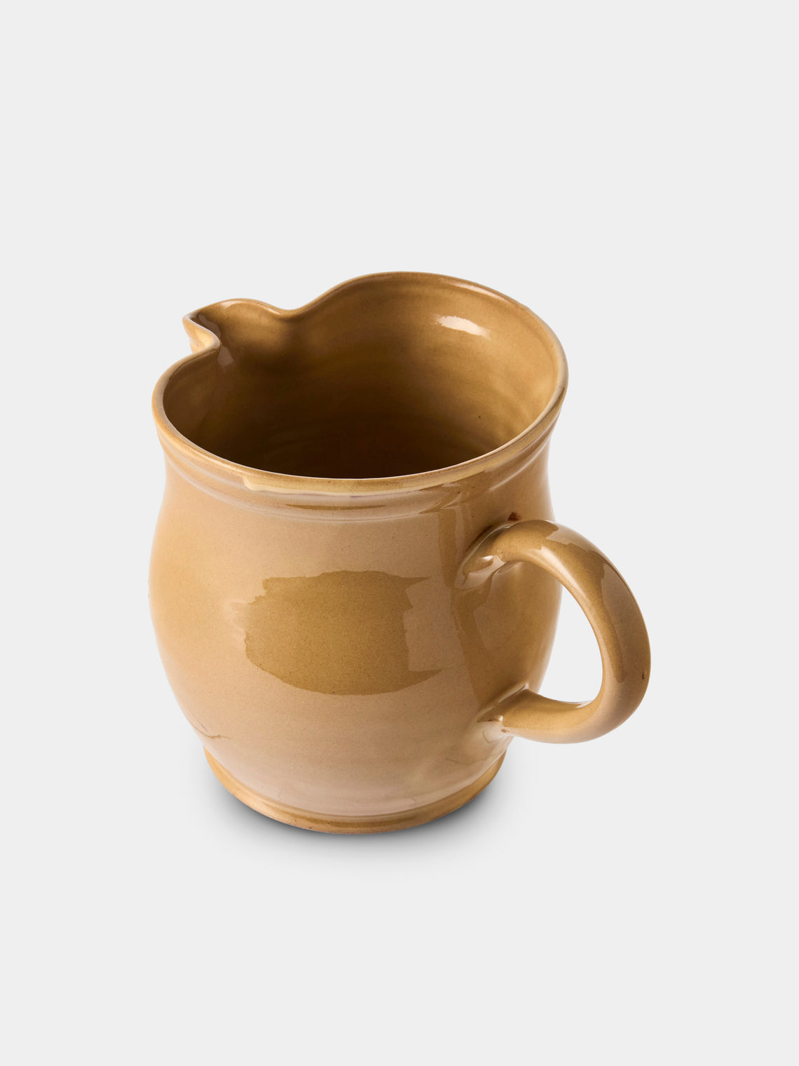 Poterie d’Évires - Flowers Hand-Painted Ceramic Medium Jug - Cream - ABASK