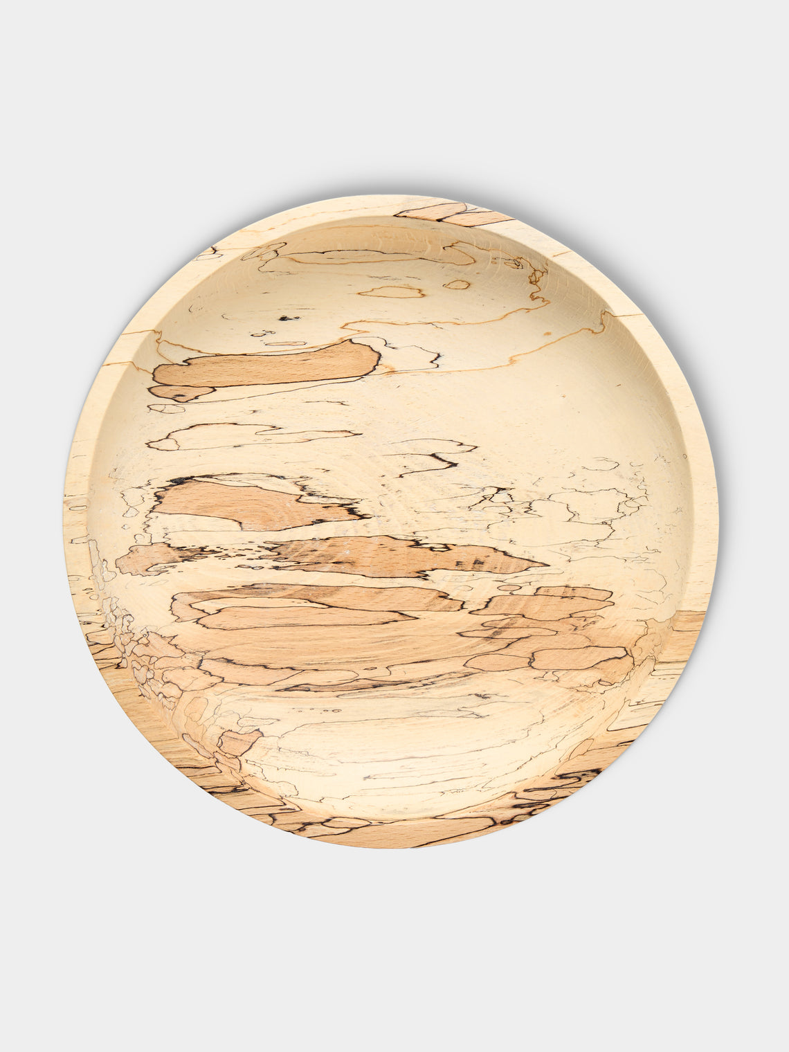 Bird & Branch - Hand-Turned Spalted Beech Large Bowl - Natural - ABASK