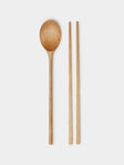 Jaejin Choi - Hand-Carved Birch Spoon and Chopsticks Set -  - ABASK - 