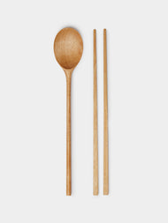 Jaejin Choi - Hand-Carved Birch Spoon and Chopsticks Set -  - ABASK - 