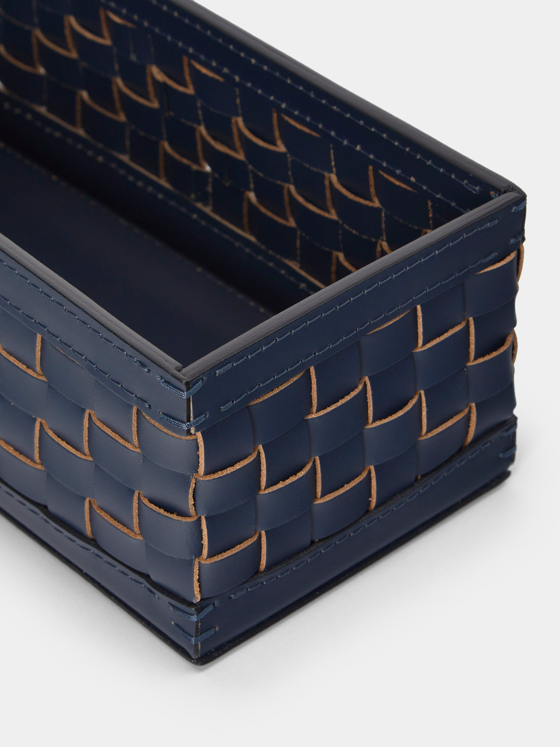 Riviere - Barcelona Water-Resistant Leather High Basket - Blue - ABASK