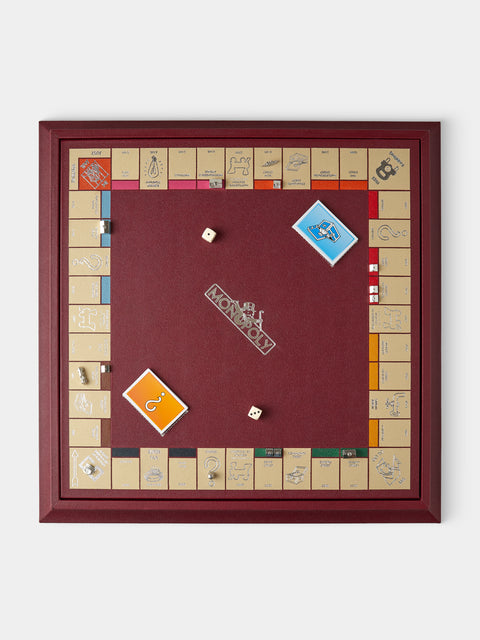 Geoffrey Parker - Leather Monopoly Set - Burgundy - ABASK