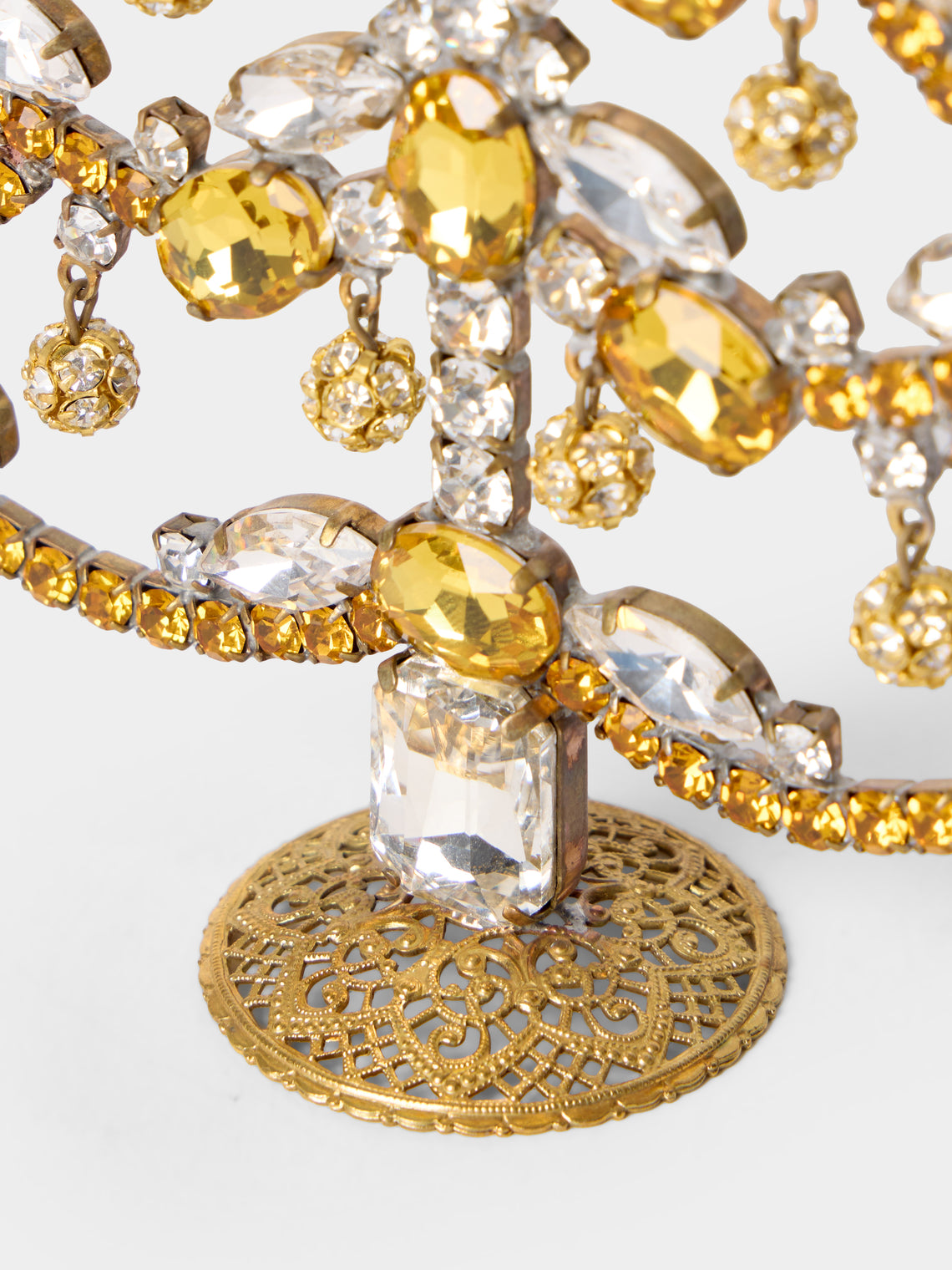ABASK Decorations - Czech Crystal Tree - Yellow - ABASK
