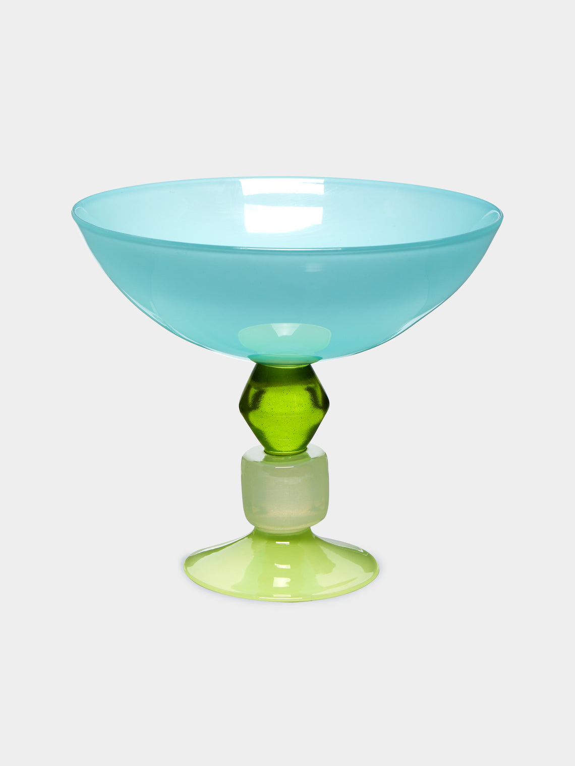 Gather - Miami Hand-Blown Glass Footed Bowl -  - ABASK - 