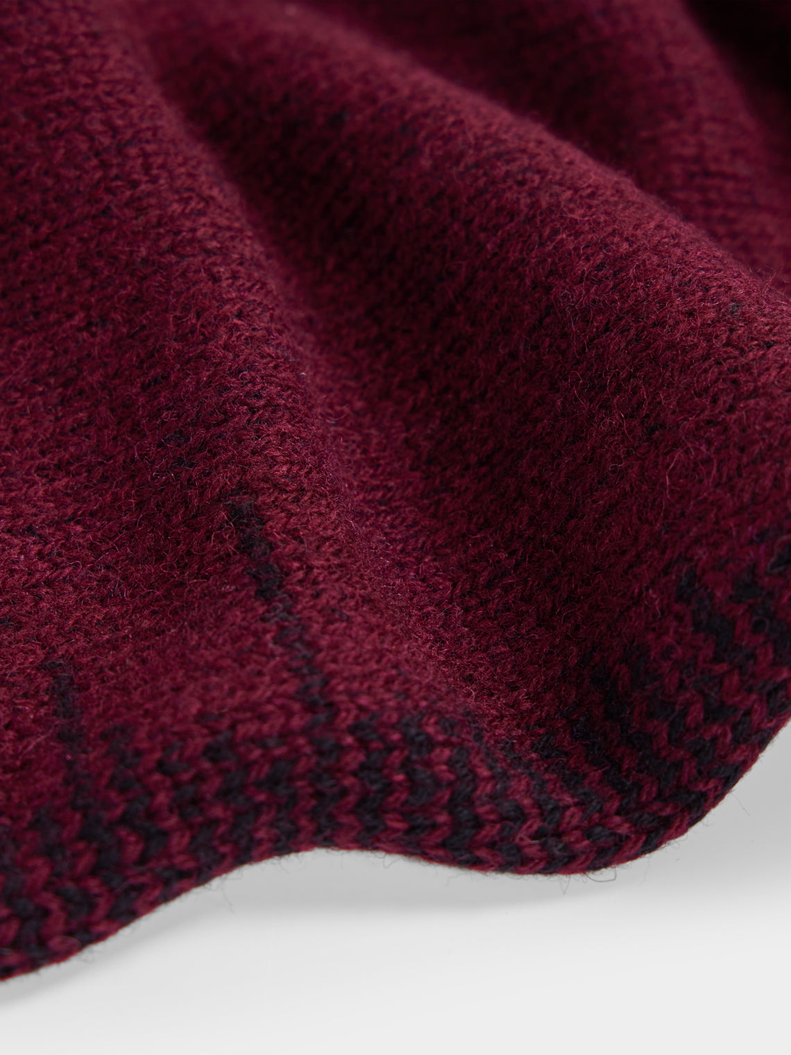 B.B. Wallace - Katz Shetland Wool Scarf (59in/1.5m) - Burgundy - ABASK