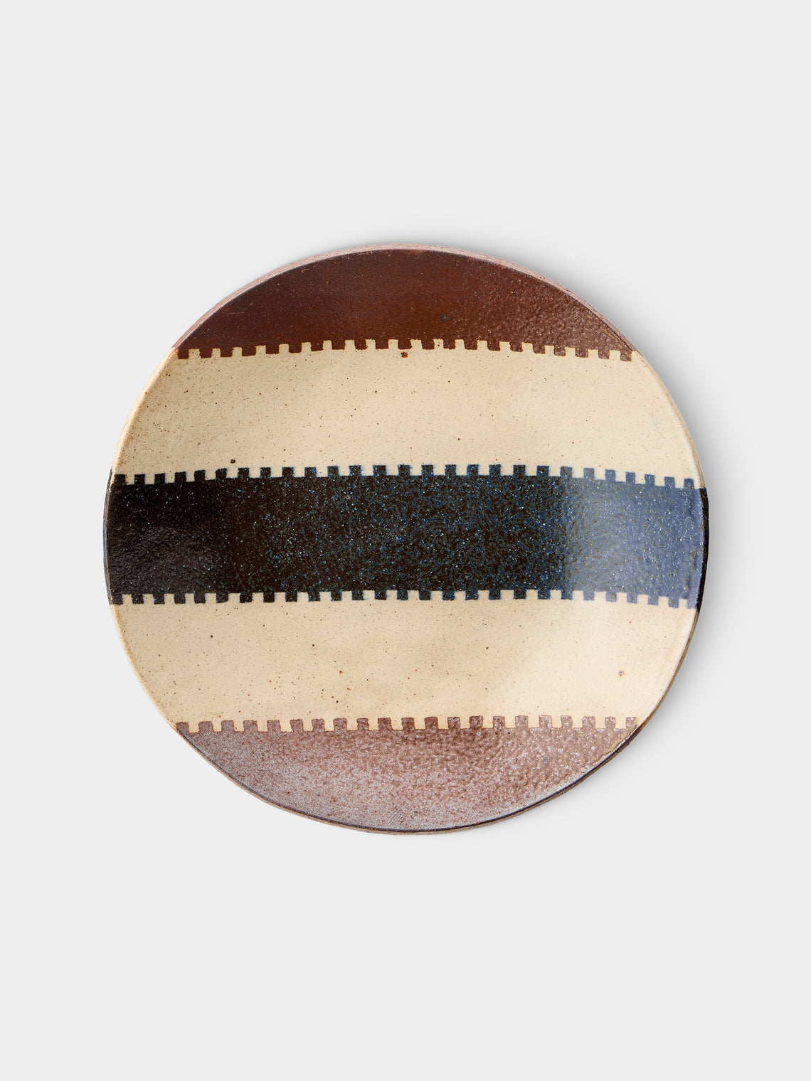 Makidani-gama - No. 2 Nerikomi Ceramic Plates – 8in/21cm (Set of 5) - Multiple - ABASK