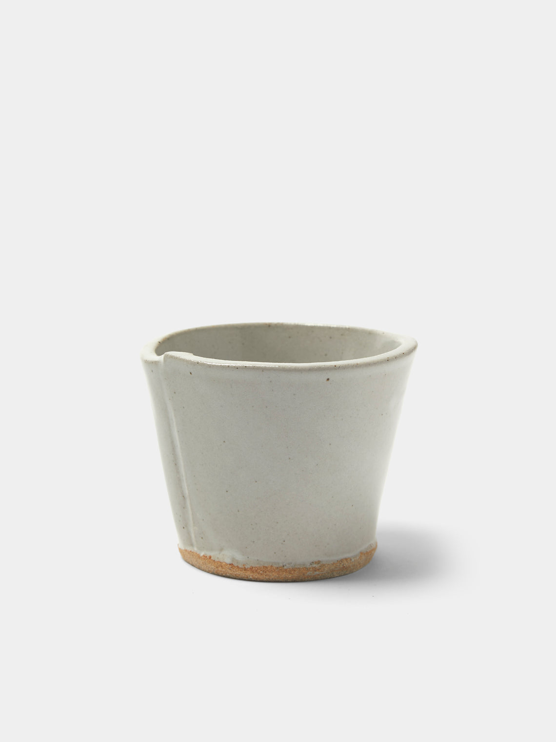 Estudio Vernís - Wood-Fired Stoneware Handleless Mugs (Set of 6) - White - ABASK - 