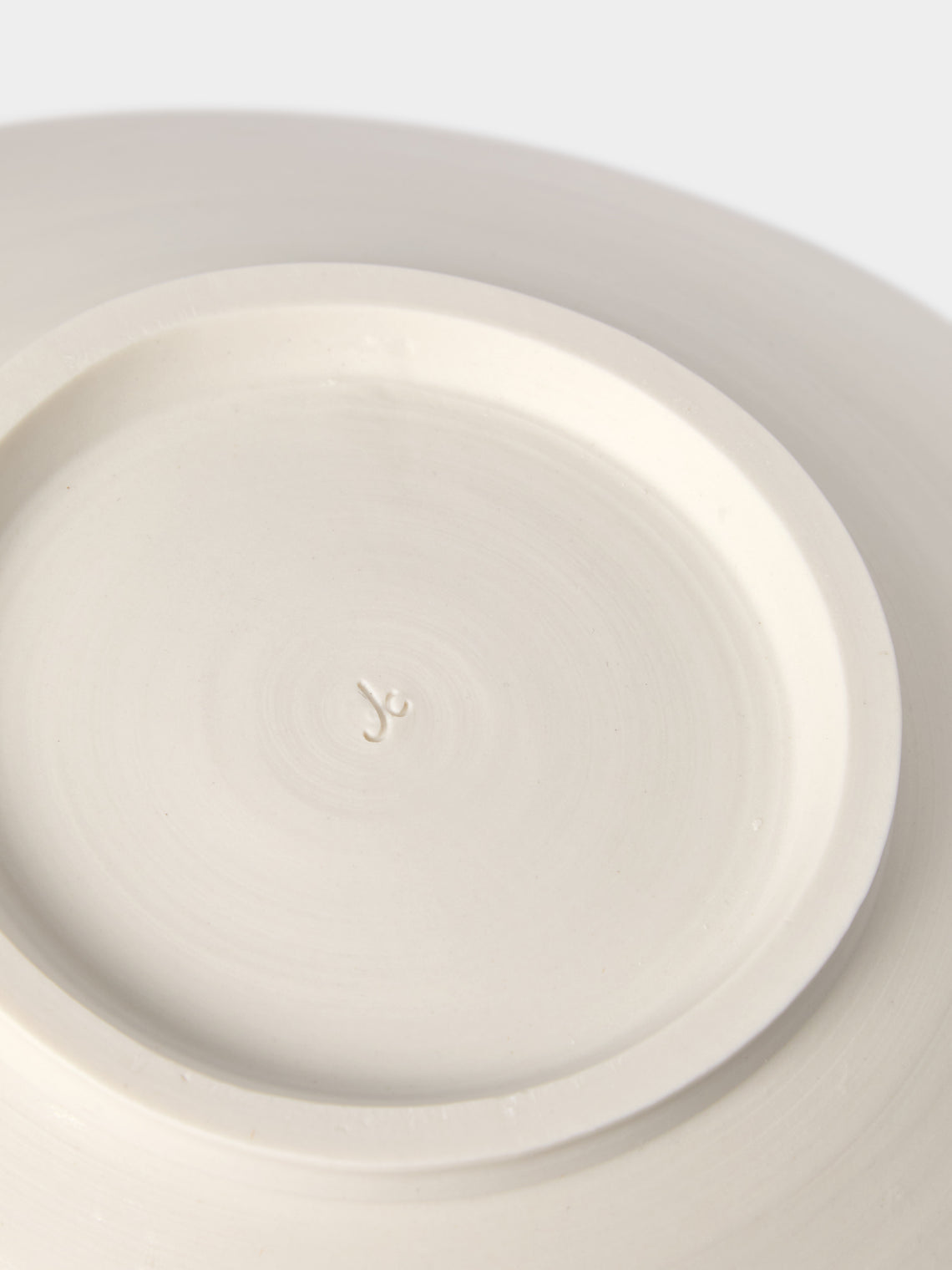 Johanne Coker - No. 9 Hand-Thrown Porcelain Bowl - White - ABASK